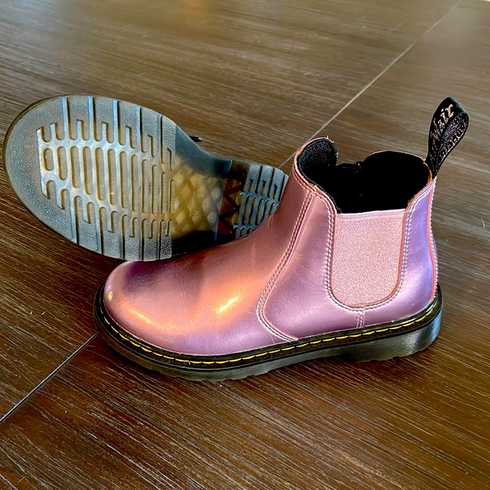 Shiny pink Doc Martens Sz 3 girl!